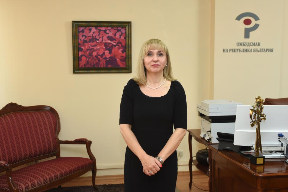 Омбудсманът Диана Ковачева изпрати препоръка до председателя на Комисията за