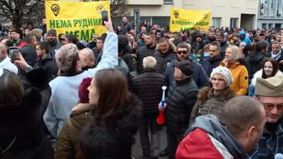 Нов протест срещу екологичната политика на сръбските власти се проведе