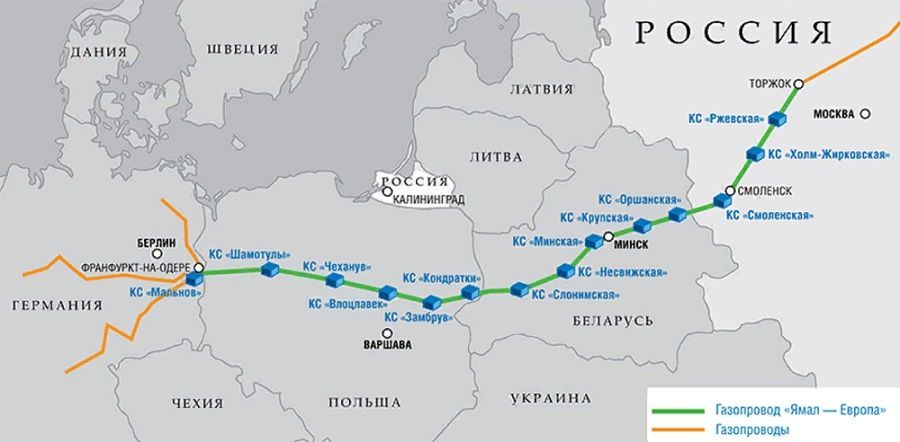 Реверсивните доставки от Германия за Полша по газопровода „Ямал-Европа“ са