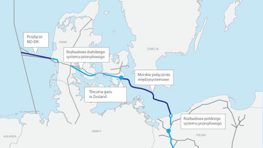 Газопроводът Baltic Pipe, предназначен за пренос на природен газ от