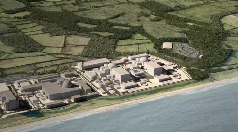 Изграждането за новата британската атомна електроцентрала Сайзуел Си (Sizewell C),