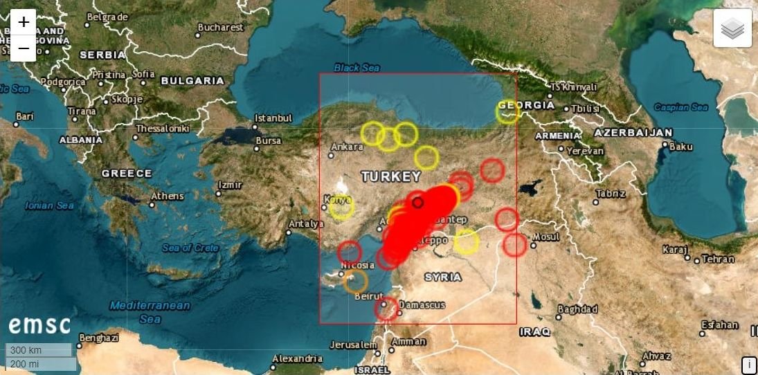 Мощното земетресение, което разтърси вчера Южна Турция и съседна Сирия,