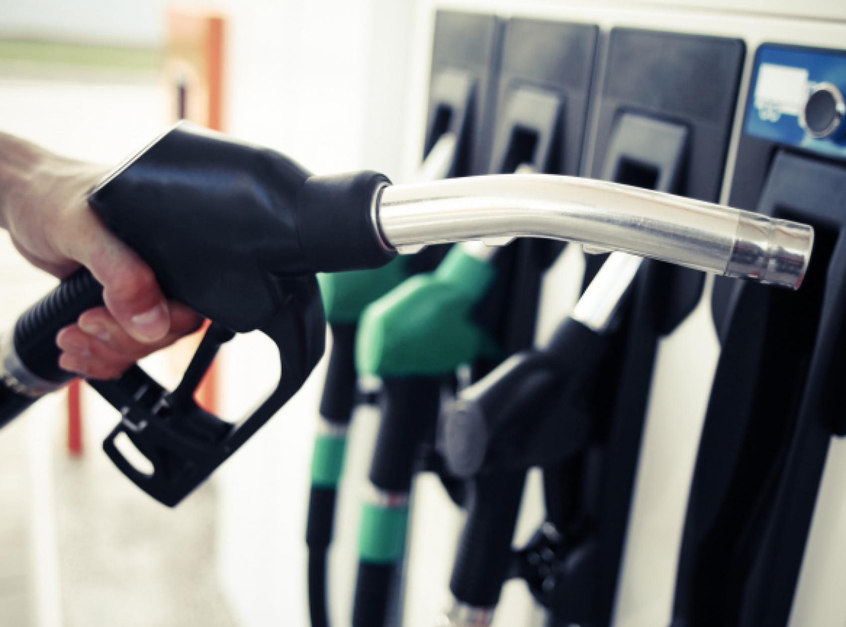 In one year, the price of gasoline at gas stations