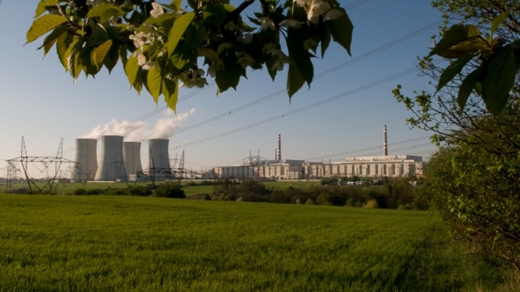 Четвърти енергоблок на атомната електроцентрала Дуковани, разположен в югоизточната част