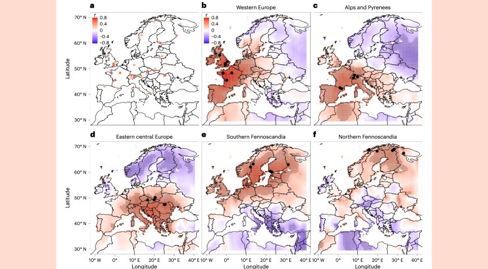 Силната суша, на която е подложена територията на Европа от