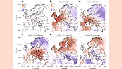 Силната суша на която е подложена територията на Европа от