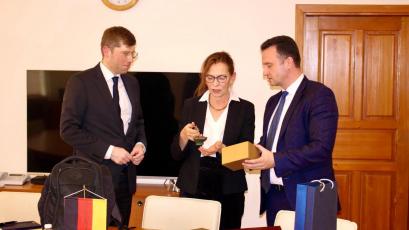 The Minister of Energy Zhecho Stankov and his deputy Krasimir