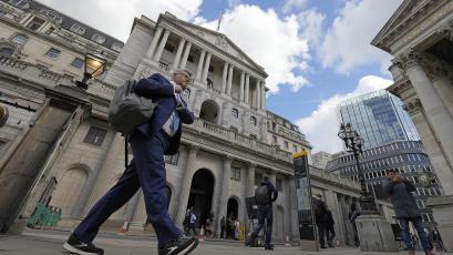 Британската централна банка Банката на Англия Bank of England остави
